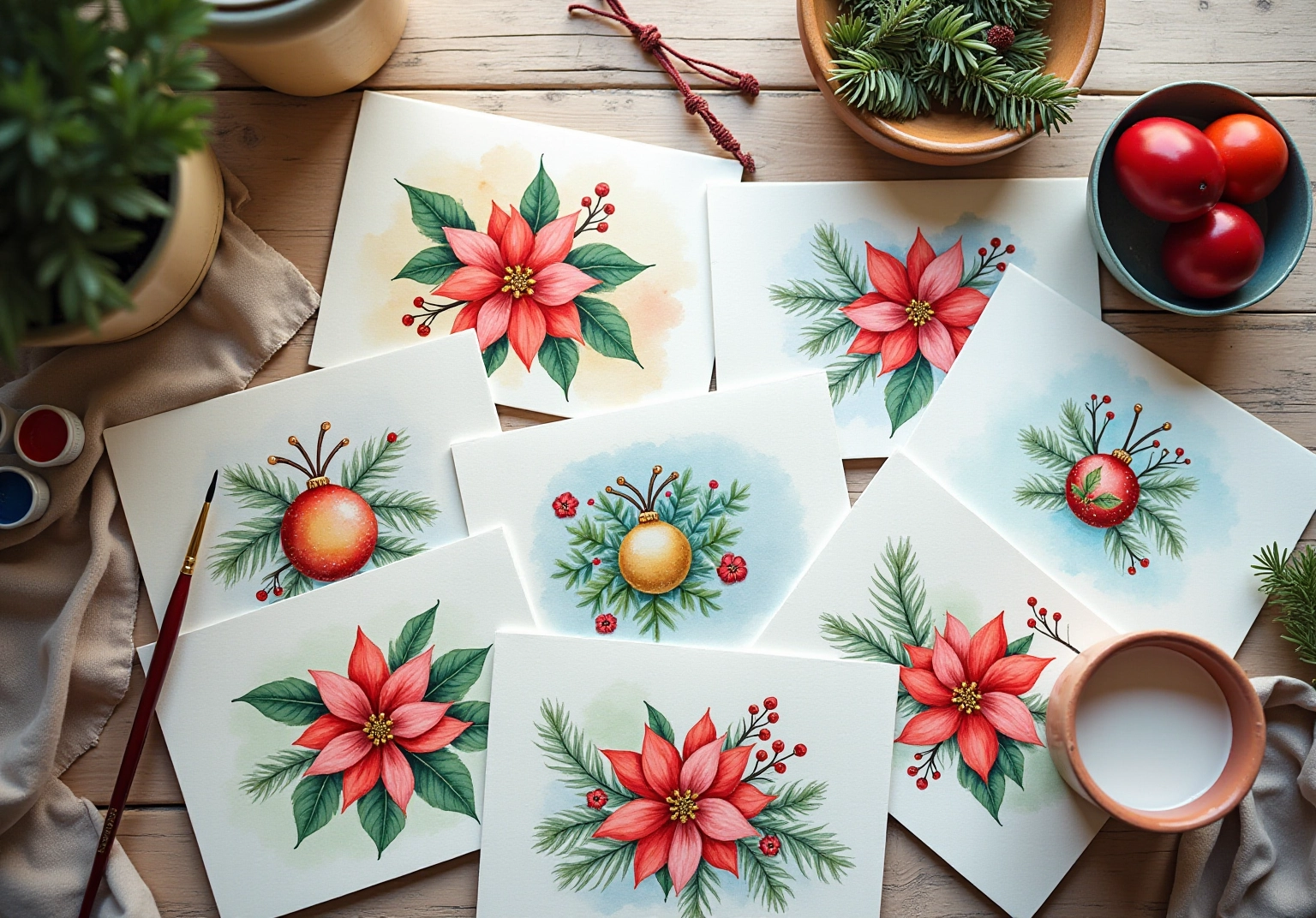 10-christmas-card-watercolor-ideas-for-festive-creativity