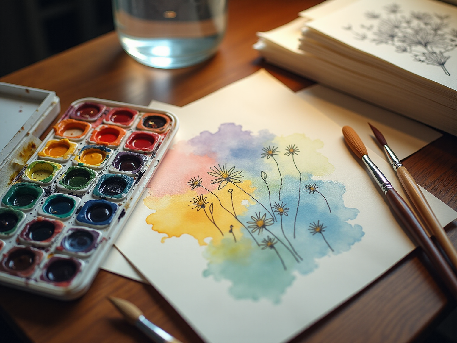 master-watercolor-wildflowers-with-essential-techniques